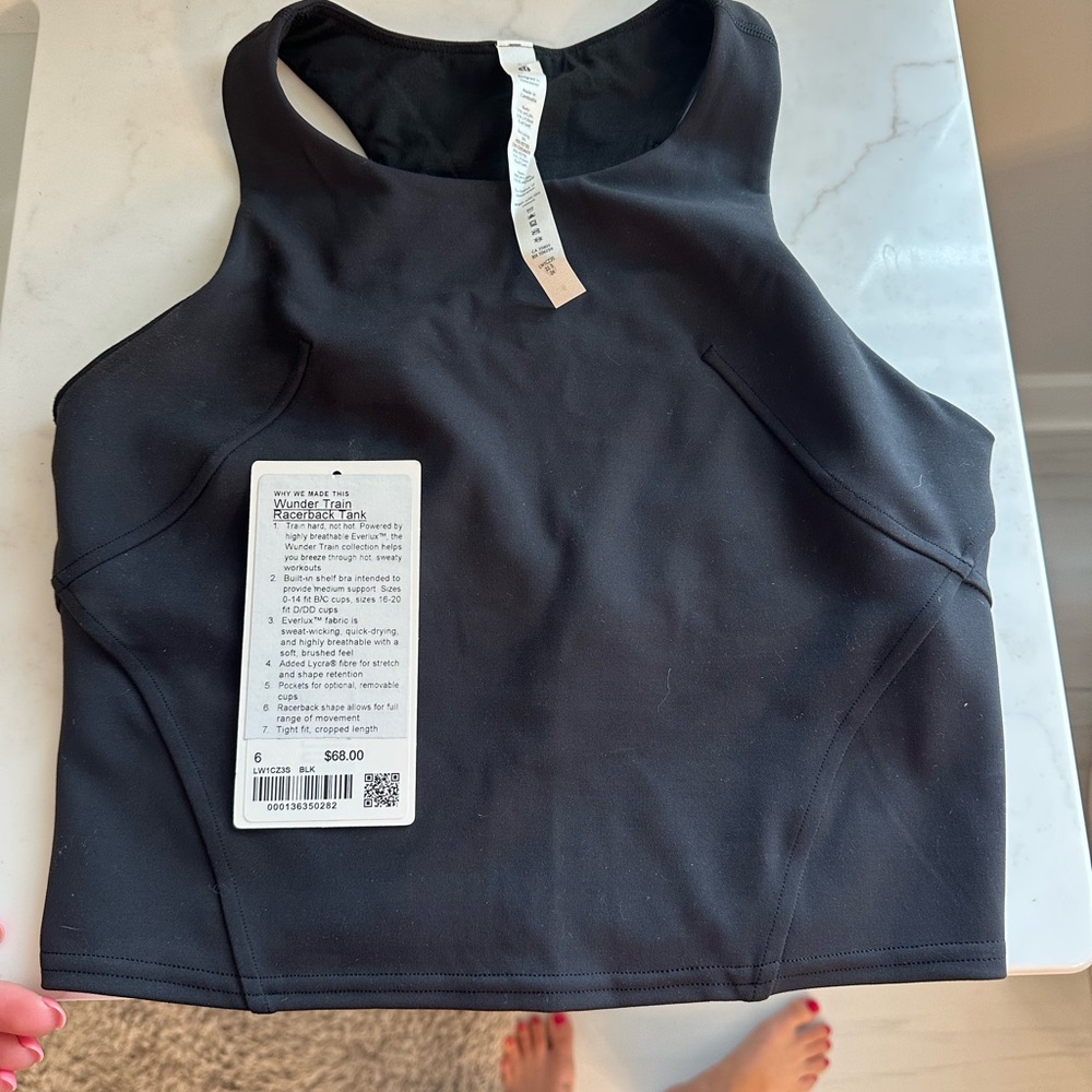 lululemon athletica Black Tank Top